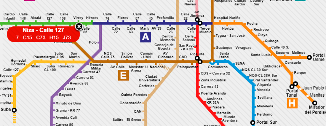 Mi plan viaje de TransMilenio